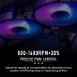 Aigo AR12 3az1-ben RGB ház hűtő ventilátor szett