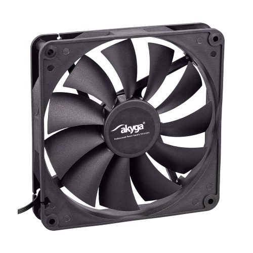 Akyga ház hűtő ventilátor 14cm fekete (AW-14A-BK)
