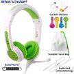 BuddyPhones School+ sztereó headset zöld-fehér (BP-SCHOOLP-GREEN)