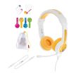 BuddyPhones School+ sztereó headset sárga-fehér (BP-SCHOOLP-YELLOW)
