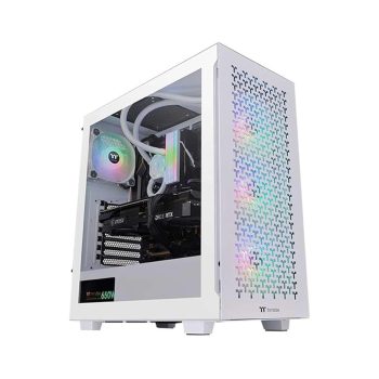   Thermaltake V350 TG ARGB Air Snow táp nélküli ablakos ház fehér (CA-1S3-00M6WN-03)