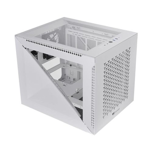 Thermaltake Divider 200 TG Air Snow táp nélküli ablakos Micro-ATX ház fehér (CA-1V1-00S6WN-01)