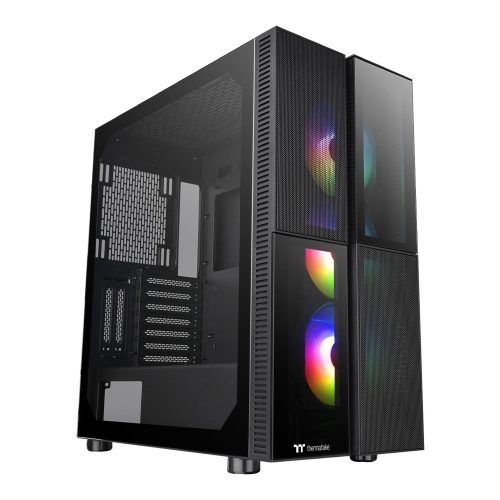 Thermaltake Versa T26 TG ARGB táp nélküli ablakos ház fekete (CA-1W1-00M1WN-01)