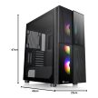 Thermaltake Versa T26 TG ARGB táp nélküli ablakos ház fekete (CA-1W1-00M1WN-01)