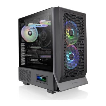   Thermaltake Ceres 300 TG ARGB táp nélküli ablakos ház fekete (CA-1Y2-00M1WN-00)