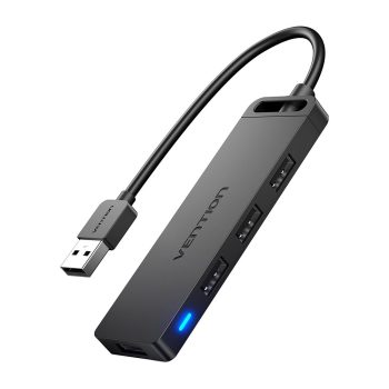 Vention USB 2.0 4 portos HUB 0,15m fekete (CHMBB)