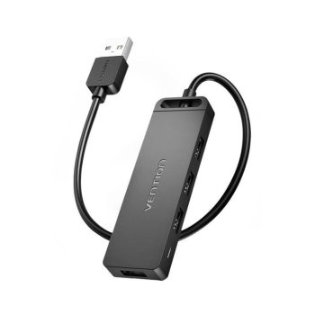 Vention USB 2.0 4 portos HUB 1m fekete (CHMBF)
