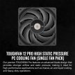 Thermaltake TOUGHFAN 12 Pro High Static Pressure ventilátor fekete (CL-F139-PL12BL-A)