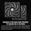 Thermaltake TOUGHFAN 12 Pro High Static Pressure ventilátor fekete 2db (CL-F159-PL12BL-A)