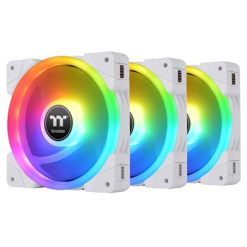   Thermaltake SWAFAN EX14 RGB TT Premium Edition ventilátor fehér 3db (CL-F162-PL14SW-A)