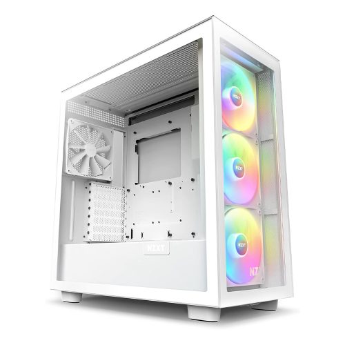 NZXT H7 Elite táp nélküli ablakos ház matt fehér (CM-H71EW-02)