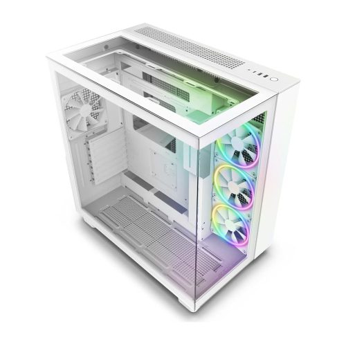 NZXT H9 Elite táp nélküli ablakos ház matt fehér (CM-H91EW-01)