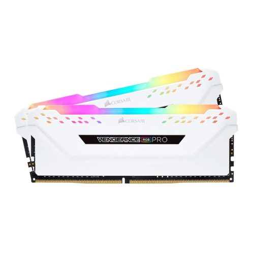 16GB 3600MHz DDR4 RAM Corsair Vengeance RGB Pro CL18 fehér (2x8GB) (CMW16GX4M2D3600C18W)