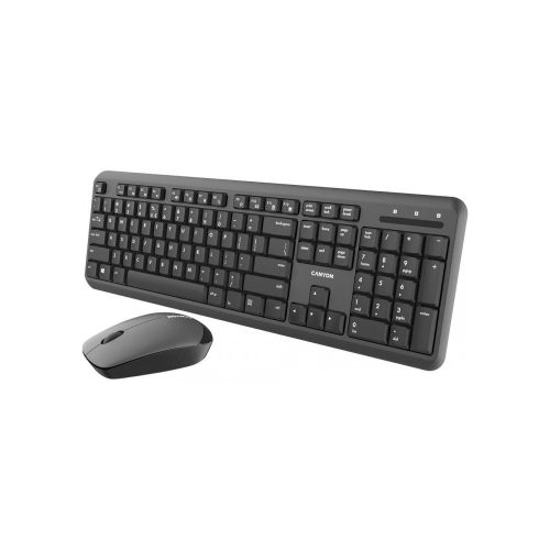 Canyon vezeték nélküli billentyűzet SET-W20 + optikai egér fekete (CNS-HSETW02-HU)