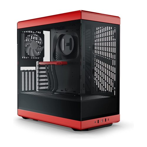 HYTE Y40 táp nélküli ablakos ház piros-fekete (CS-HYTE-Y40-RED)