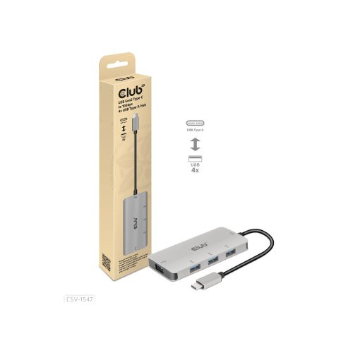 Club3D 4 portos USB-C HUB (CSV-1547)