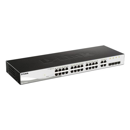 D-Link 28 portos Smart menedzselhető Gigabit Switch (DGS-1210-28/E)