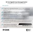 D-Link 28 portos Smart menedzselhető Gigabit Switch (DGS-1210-28/E)