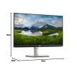 24" DELL E2424HS LCD monitor fekete