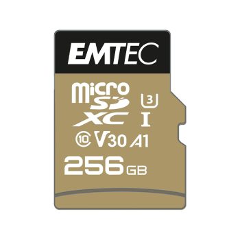   Emtec SpeedIN Pro 256GB microSDXC memóriakártya + adapter (ECMSDM256GXC10SP)