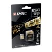 Emtec SpeedIN Pro 256GB microSDXC memóriakártya + adapter (ECMSDM256GXC10SP)