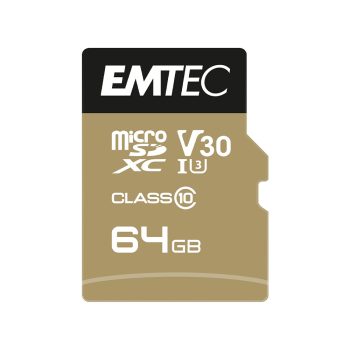   Emtec SpeedIN Pro 64GB microSDXC memóriakártya + adapter (ECMSDM64GXC10SP)