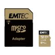 Emtec SpeedIN Pro 64GB microSDXC memóriakártya + adapter (ECMSDM64GXC10SP)