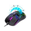 Esperanza Anteros USB Type-C 6D gamer egér RGB fekete (EGM305)