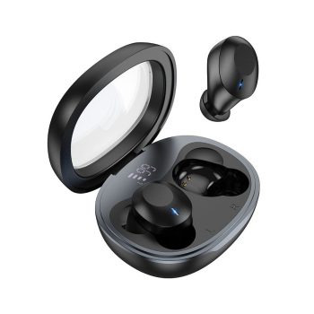   HOCO EQ3 bluetooth fülhallgató SZTEREO (v5.3, TWS, mikrofon + töltőtok) Fekete
