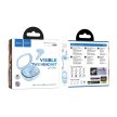 HOCO EQ6 bluetooth fülhallgató SZTEREO (v5.3, TWS, mikrofon + töltőtok) VILÁGOSKÉK