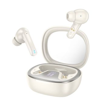   HOCO EQ6 bluetooth fülhallgató SZTEREO (v5.3, TWS, mikrofon + töltőtok) Fehér