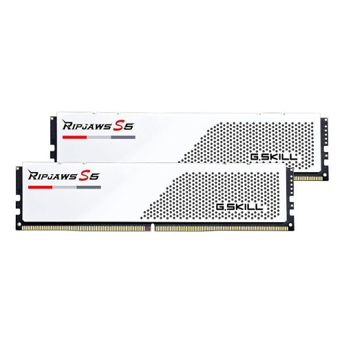 32GB 6000MHz DDR5 RAM G.Skill Ripjaws S5 White (2x16GB) (F5-6000J3040F16GX2-RS5W)