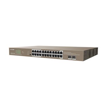 IP-COM 24x 1Gbps PoE + 2x SFP switch (G1126P-24-410W)