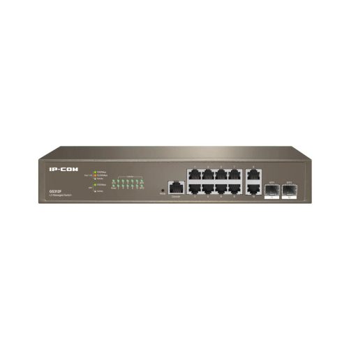 IP-COM 10x 10/100/1000 + 2x SFP vezérelhető switch (G5312F)