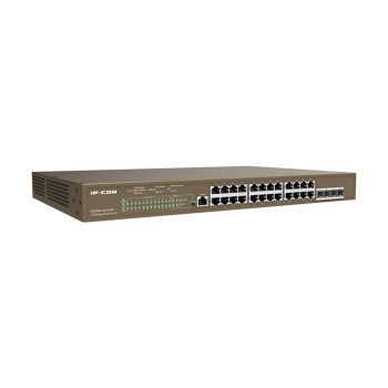   IP-COM 24x 10/100/1000 + 4x SFP vezérelhető PoE switch (G5328P-24-410W)
