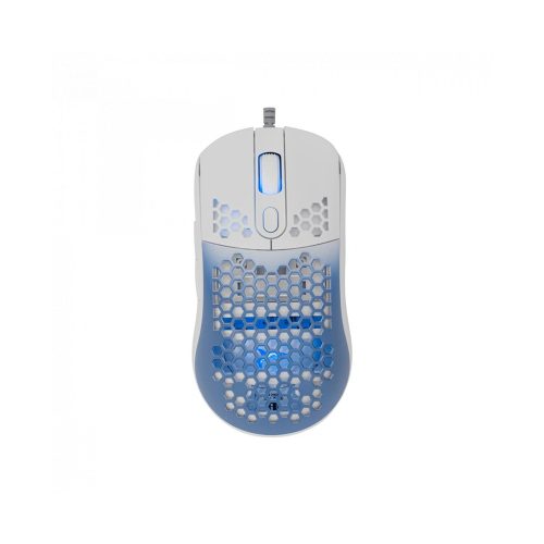 White Shark GMP-2201 Megalodon optikai gaming egér és egérpad fehér-kék