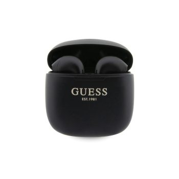   GUESS SCRIPT LOGO bluetooth fülhallgató SZTEREO (v5.3, TWS, mikrofon + töltőtok) Fekete