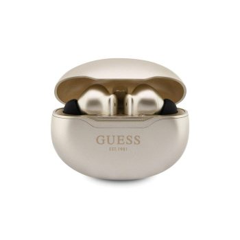   GUESS METALIC FINISH bluetooth fülhallgató SZTEREO (v5.3, TWS, mikrofon + töltőtok) ARANY