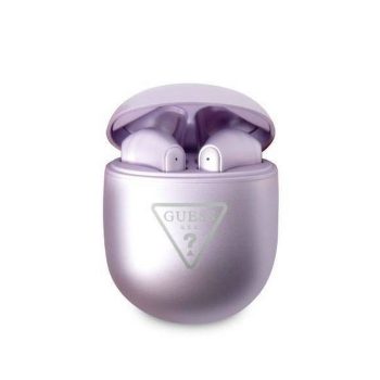   GUESS bluetooth fülhallgató SZTEREO (v5.0, TWS, mikrofon, vízálló + töltőtok) LILA