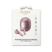 GUESS bluetooth fülhallgató SZTEREO (v5.0, TWS, mikrofon, vízálló + töltőtok) LILA