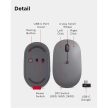Lenovo Go USB-C csatlakozós vezeték nélküli egér Storm Grey - sötétszürke (GY51C21210)