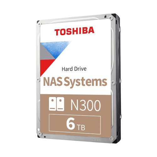 6TB Toshiba 3.5" N300 SATA merevlemez OEM (HDWG460UZSVA)