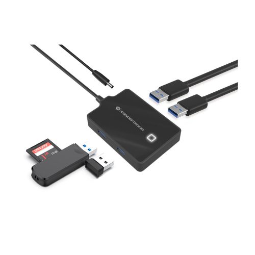 Conceptronic 4 portos USB 3.0 HUB (HUBBIES11BP)
