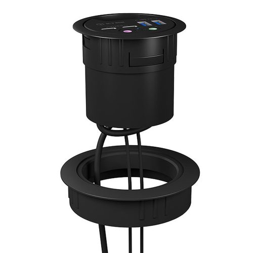 RaidSonic ICY BOX 60->80mm USB Hub asztallapba építő keret (IB-HUBA001)