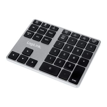   LogiLink Bluetooth numerikus billentyűzet nyíl- és funkciógombokkal szürke-fekete (ID0187)