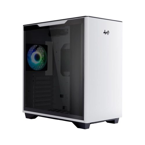 InWin A5 táp nélküli ablakos ház fehér (IW-CS-A5WHI-1AM120S)