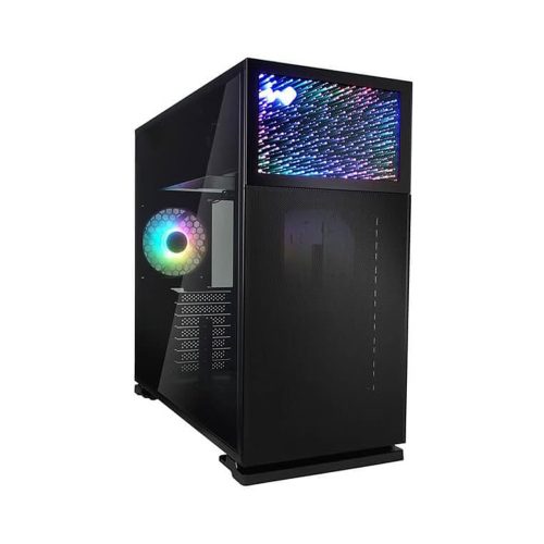 InWin N127 táp nélküli ablakos ház fekete (IW-CS-N127BLK-1AL120)