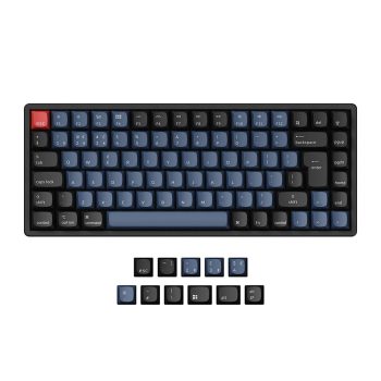   Keychron K2 Pro RGB angol gaming Hot-swap Gateron G Pro Red mechanikus Bluetooth / USB billentyűzet (Aluminum frame) (K2P-J1-UK)