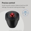 Kensington Orbit vezeték nélküli Trackball görgető gyűrűvel fekete (K70992WW)