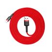 BASEUS CAFULE KÁBEL - USB-LIGHTNING - 1,5A 2 MÉTER (CALKLF-C09) PIROS